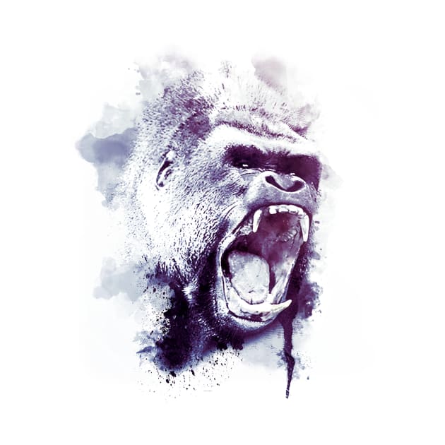 Wild Gorilla by SplatterSign