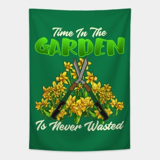 Time In The Garden Is Never Wasted Gardening Tapestry