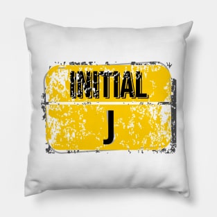 For initials or first letters of names starting with the letter J Pillow