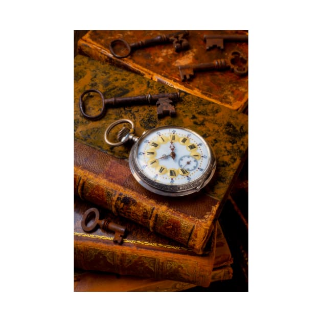 Beautiful Classic Pocketwatch On Old Books by photogarry