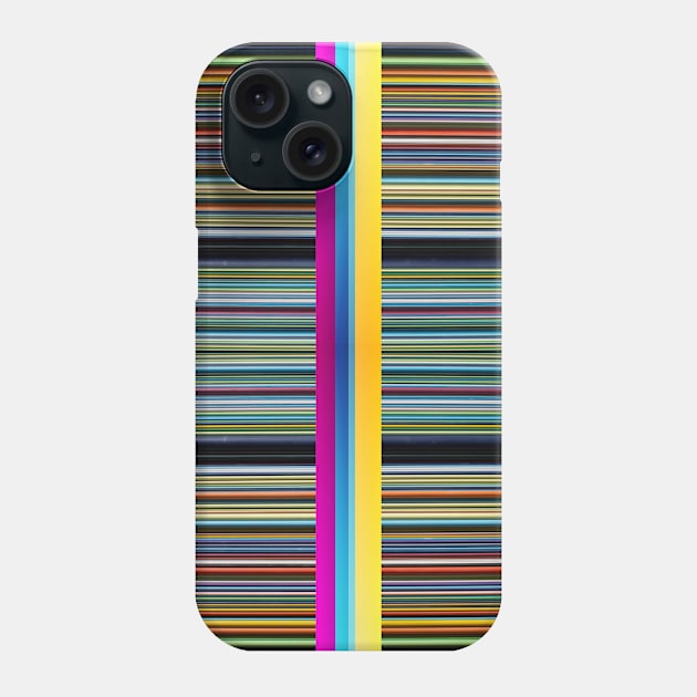 Colorful vertical striped lines pattern Phone Case by Choulous79