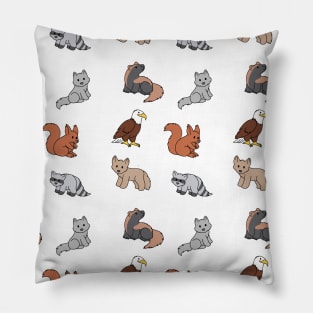 American Animal Pattern Pillow