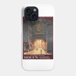 Rouen, Normandy France  - Vintage French Railway Travel Poster Phone Case