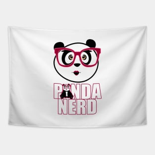 Panda Nerd Girl Tapestry