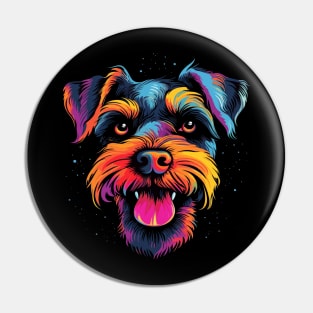 Miniature Schnauzer Smiling Pin