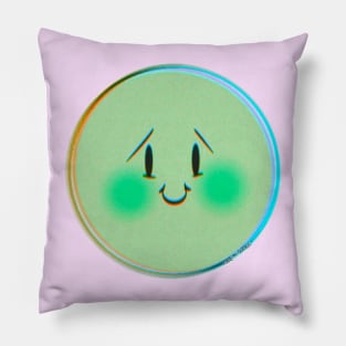 Cute Shy Smiley Face Pillow