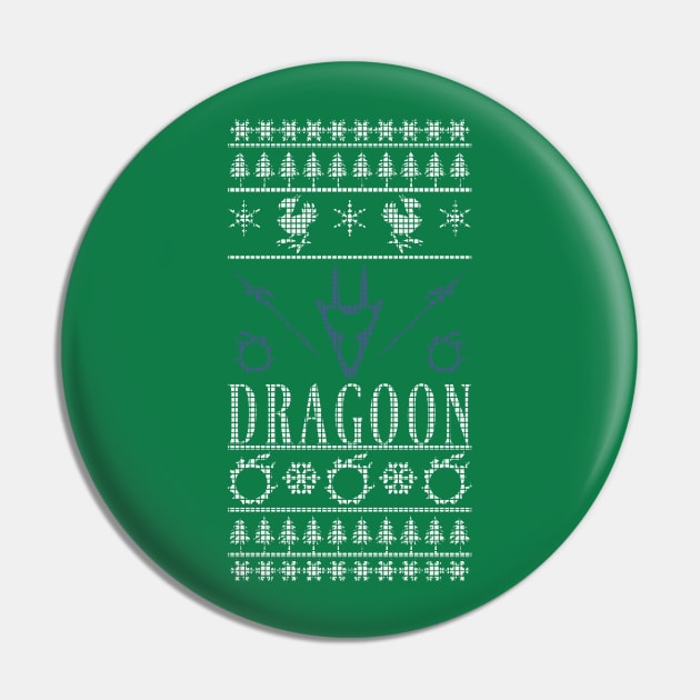 Final Fantasy XIV Dragoon Ugly Christmas Sweater Pin by TionneDawnstar