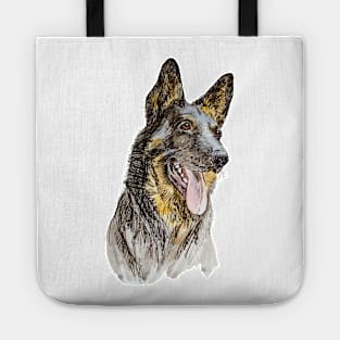 german shepherd Tote