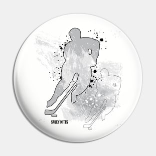 Hockey Player Double Vision Pin