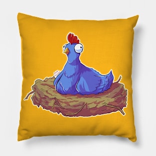 Funny Googly Eyes Hen Pillow