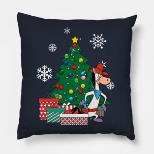 Quick Draw McGraw Around The Christmas Tree Pillow