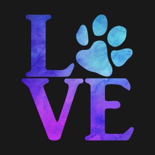 L-paw-VE Blue & Purple T-Shirt