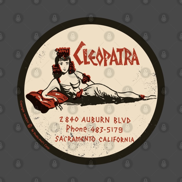 Vintage Cleopatra Restaurant Sacramento California by StudioPM71