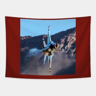 Thunderbird F-16C #6 Min Radius Turn 2 Tapestry