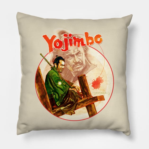 Yojimbo Pillow by McHaleyArt