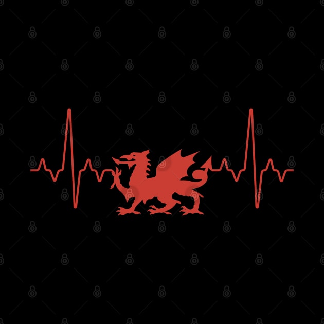 Welsh Dragon Heartbeat by Teessential