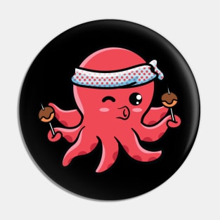 Kawaii Takoyaki Octopus Pin