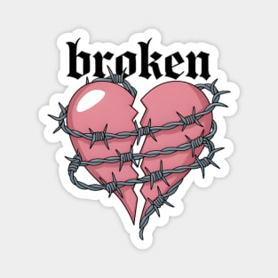 Broken Love Heart Magnet