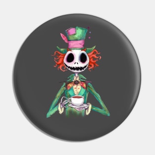 Skeleton Hatter Pin