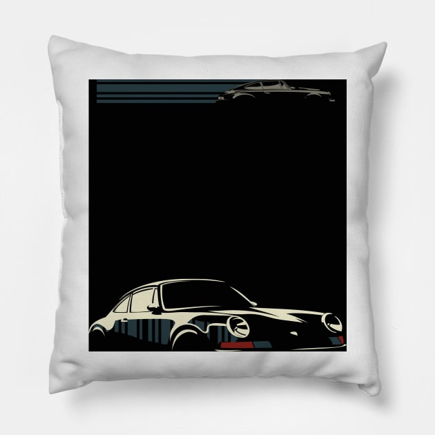 Minimalist Porsche Pillow by SFDesignstudio