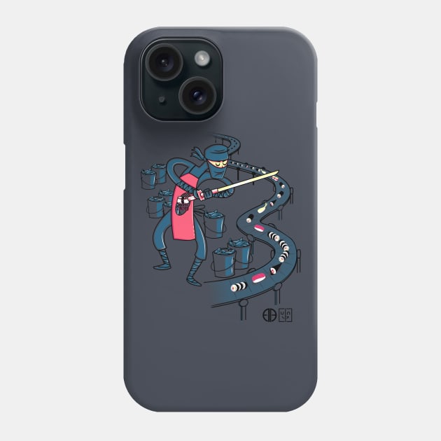 Ninja Sushi (collab with Arinesart) Phone Case by BITICOL