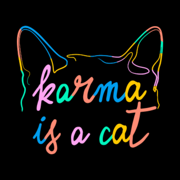 Karma is a cat Pin