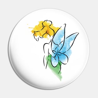 Watercolor Fairy Pin