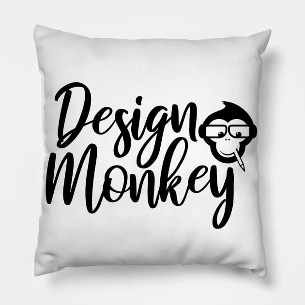 Design Monkey Pillow by Wonderingalice