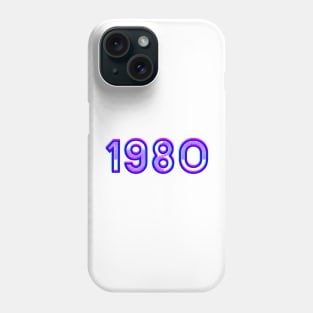 1980 retro logo. Phone Case