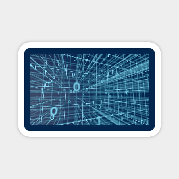 Data grid illustration Magnet by Choulous79