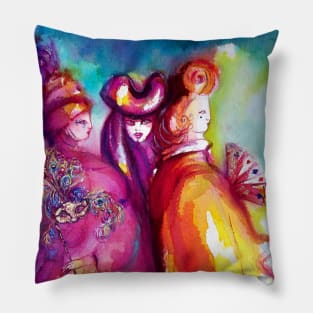 THE THIRD MASK / Venetian Carnival Masquerade Pillow