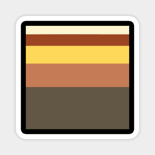 Stripes (Yellow/Orange/Brown) Magnet