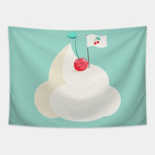 Cherry on top (of the whipped cream mountain) Tapestry