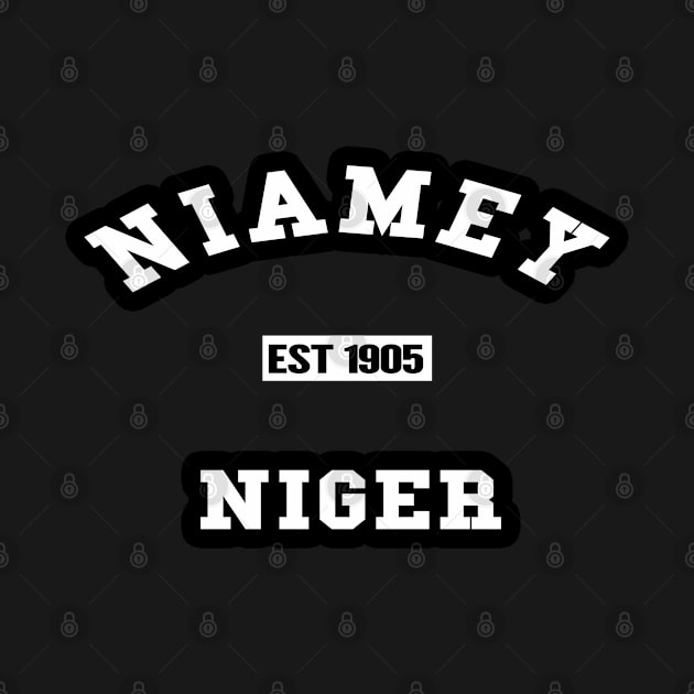 🌍 Niamey Niger Africa Strong, Established 1905, City Pride by Pixoplanet