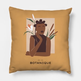 Botanique Exotic Woman Pillow