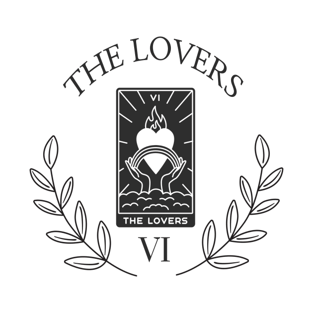 minimalistic the lovers tarot by grafitytees