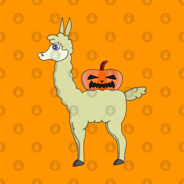 Llamaween Llama Halloween by DiegoCarvalho