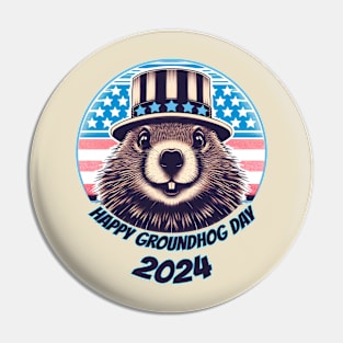 Only Groundhog Pin