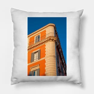 Late Afternoon Glow, Deep Blue Sky Pillow