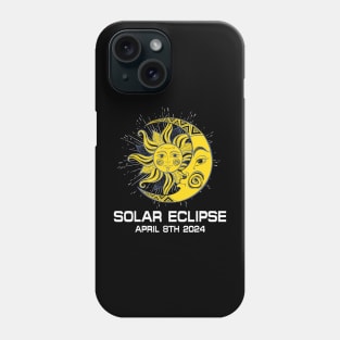 April 8th 2024 - Total Solar Eclipse 2024 Phone Case