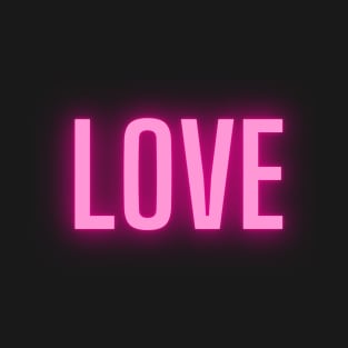 love glowing text T-Shirt