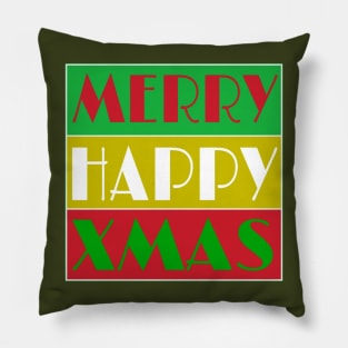 Merry Happy Xmas - Front Pillow