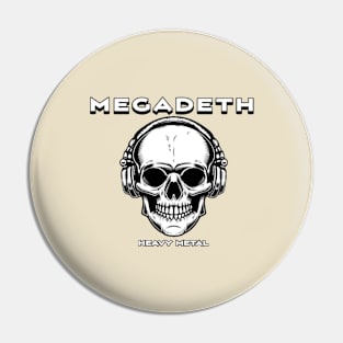 Retro Megadeth Pin