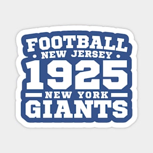 Football New Jersey 1925 New York Giants Magnet