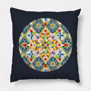 Elizabethan Blossom Starburst Pillow