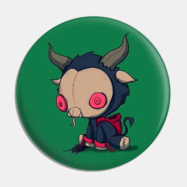 Krampus Plushie Pin by LVBart