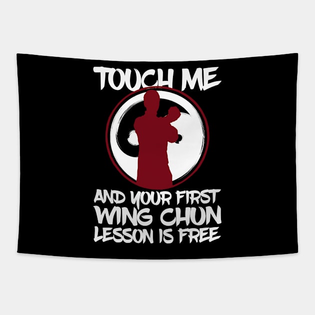 Wing Chun Martial Arts Kung Fu Master Fighter Tapestry by bigD