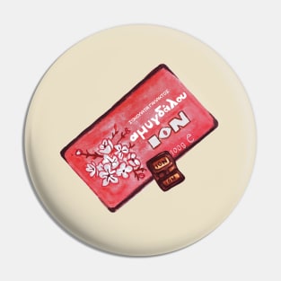 Chocolate Love Illustration Pin