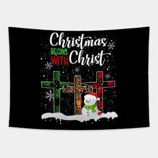 Christmas Begins With Christ Costume Xmas Gifts Tapestry