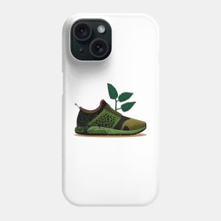 Step into Sustainability with the Green Running Sneaker Phone Case